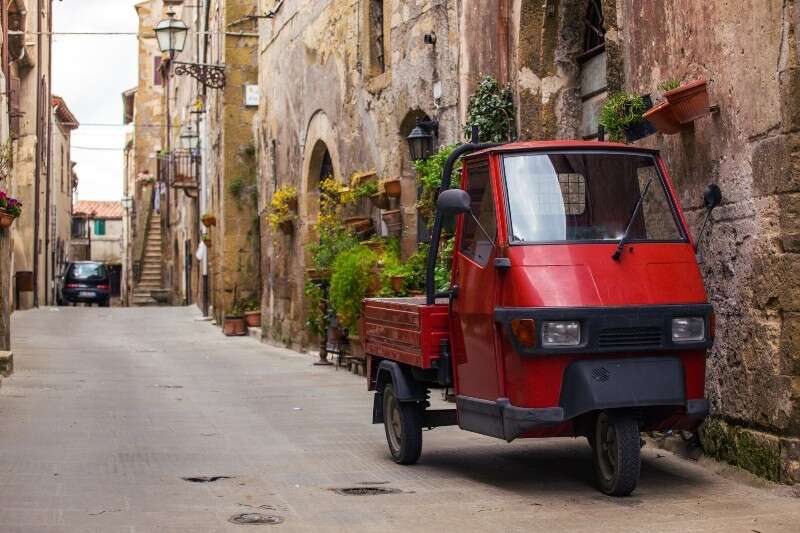 Piaggio Ape in Italien Piaggio Ape in Italien