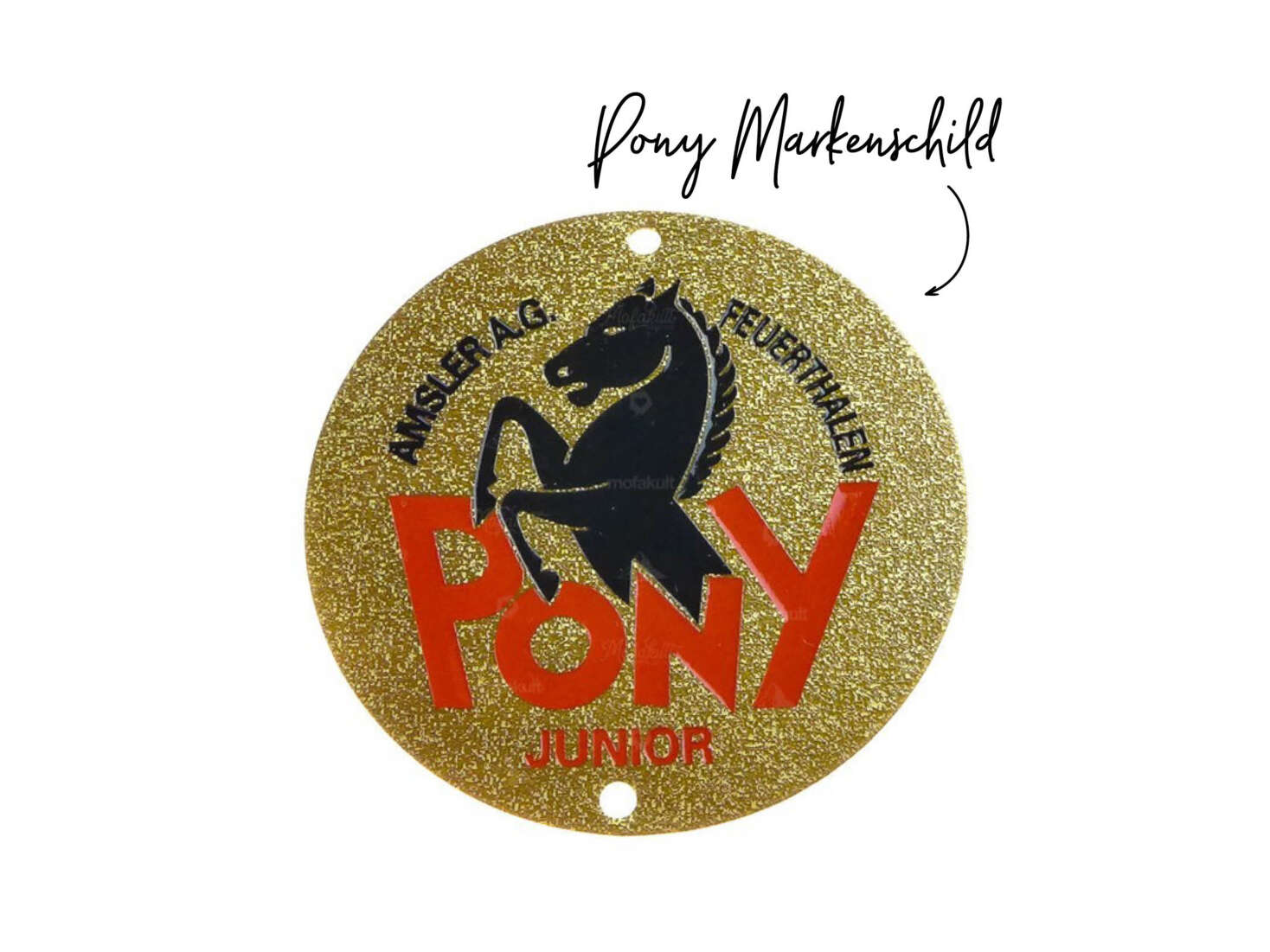 «Pony» Markenschild universell (flach) «Pony» Markenschild universell (flach)