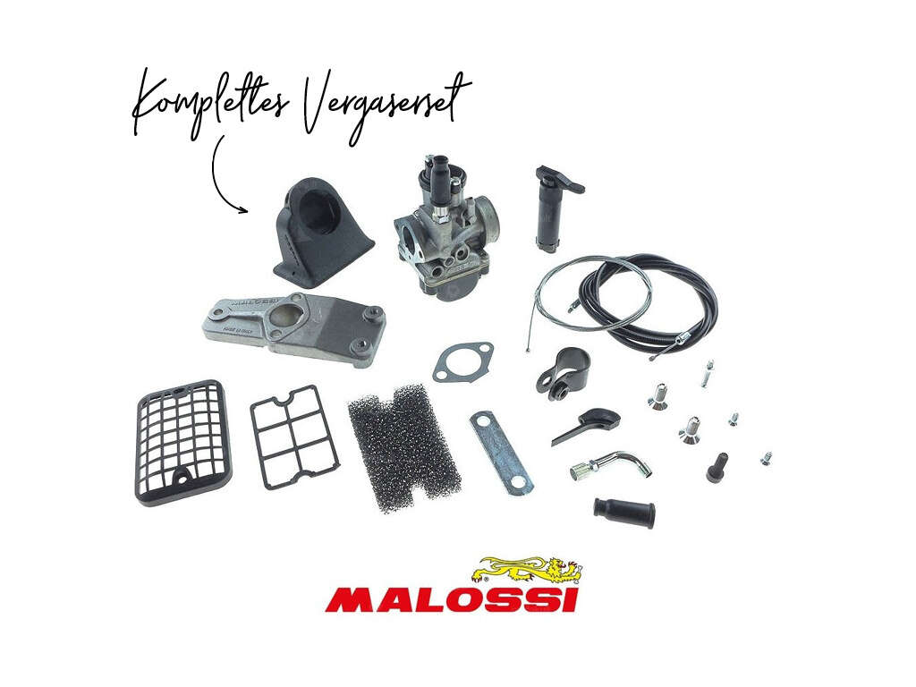 Malossi Vergaserset Dellorto 19/19 Renngehäuse Piaggio Malossi Vergaserset Dellorto 19/19 Renngehäuse Piaggio