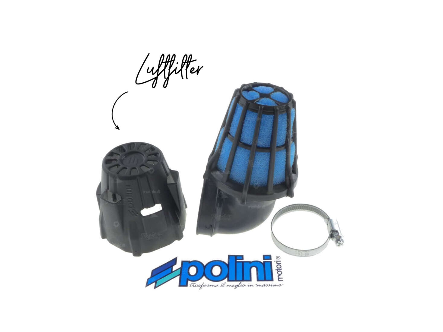 90° Luftfilter Air Box Polini Ø 46 mm 90° Luftfilter Air Box Polini Ø 46 mm