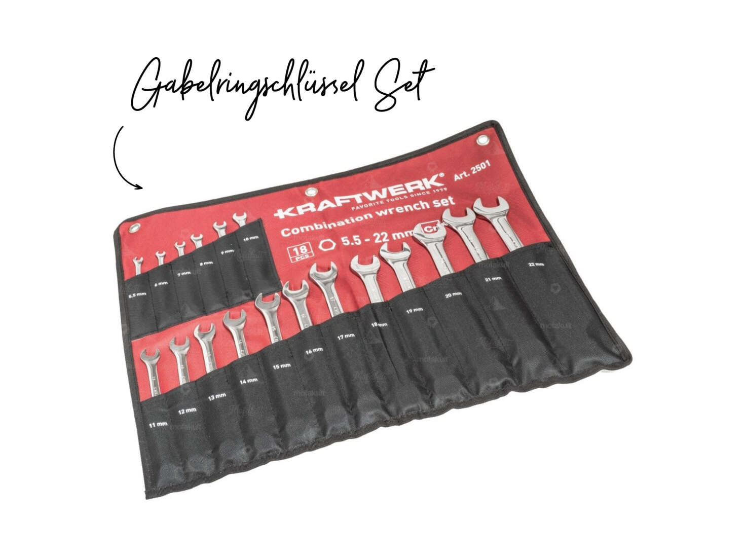 Kraftwerk Set Gabelringschlüssel 18-teilig Kraftwerk Set Gabelringschlüssel 18-teilig