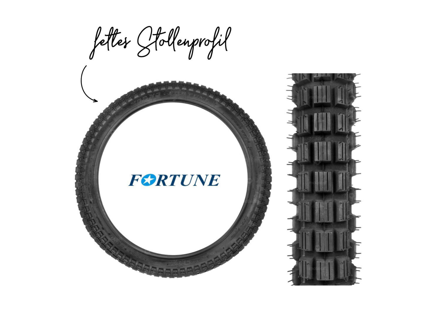 Fortune Pneu 2.25 x 17" F-879 4PR (Stollenprofil) Fortune Pneu 2.25 x 17" F-879 4PR (Stollenprofil)