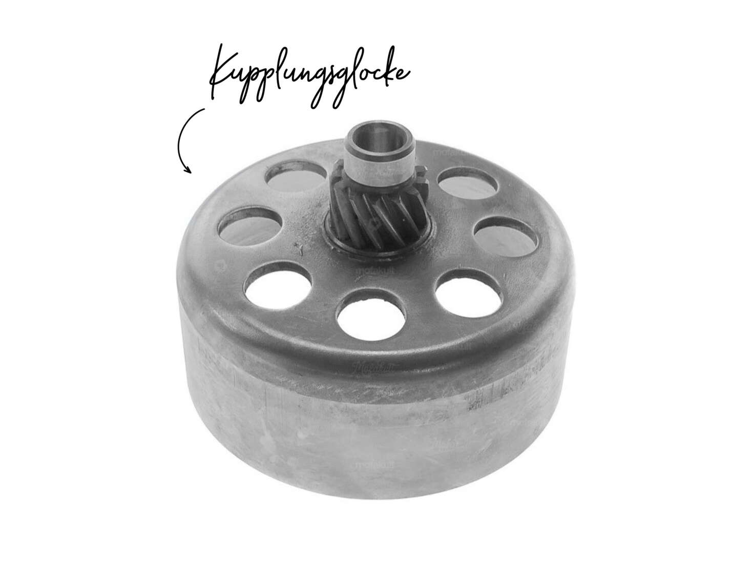 Kupplungsglocke Puch ZA50 (Ø 9.6 mm / 16 Zähne) NOS Kupplungsglocke Puch ZA50 (Ø 9.6 mm / 16 Zähne) NOS