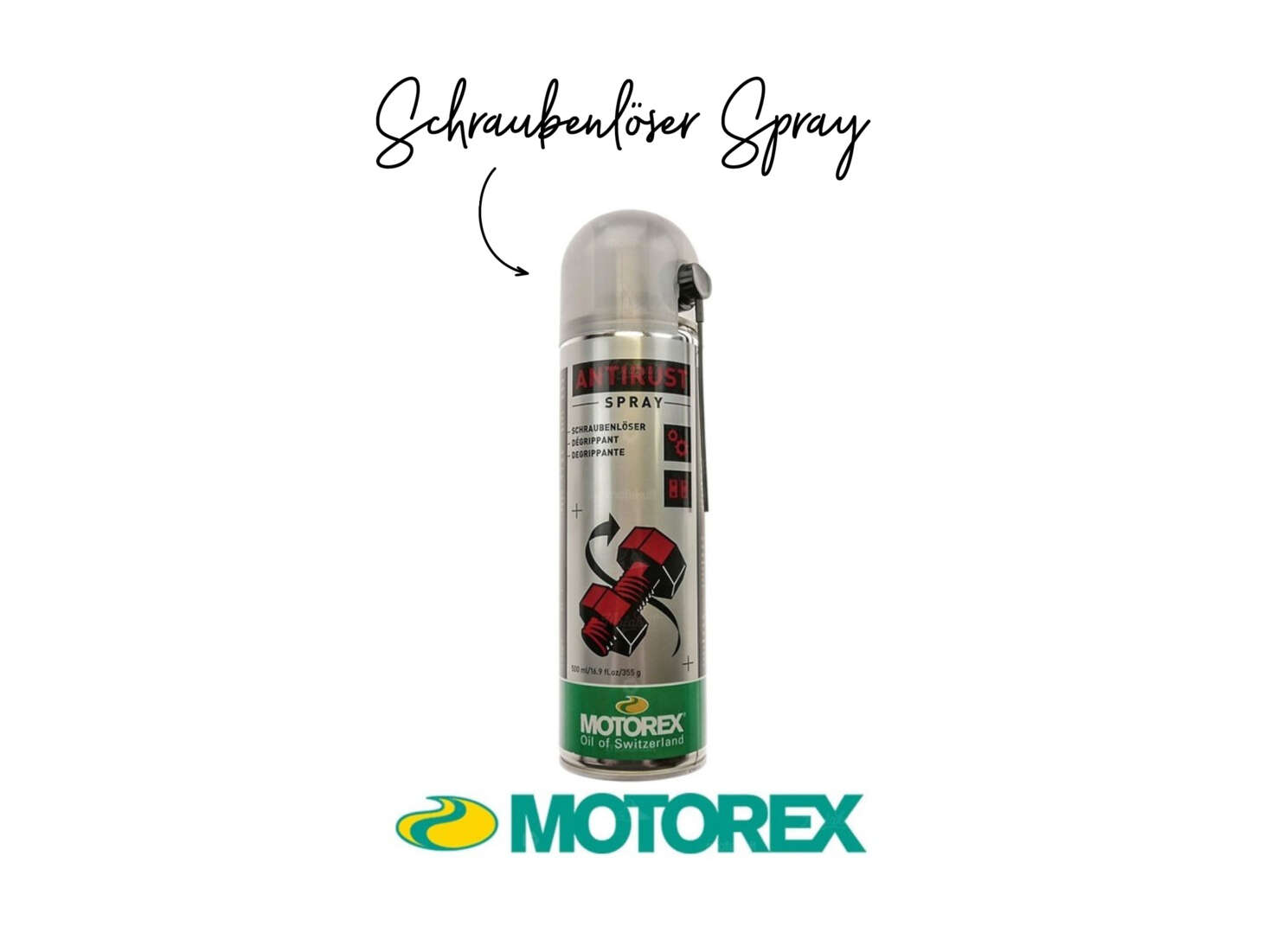 Motorex Schraubenlöser Spray Antirust 500 ml Motorex Schraubenlöser Spray Antirust 500 ml