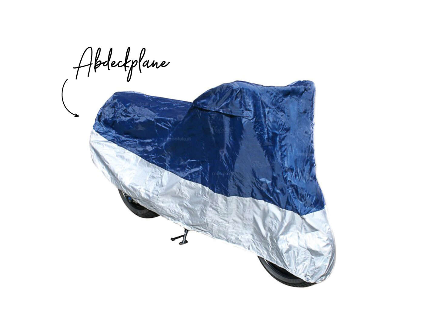 Abdeckplane Polyester blau/silber Grösse M Abdeckplane Polyester blau/silber Grösse M