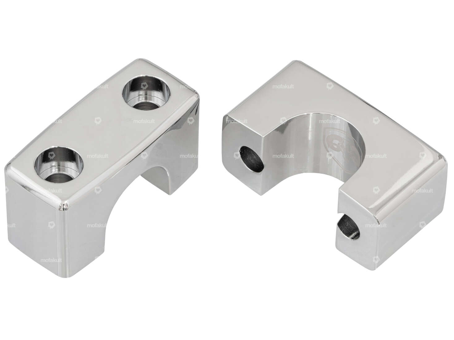 66HEROES Klemmbrücken Inox Chrom | Puch Carousel Image 1