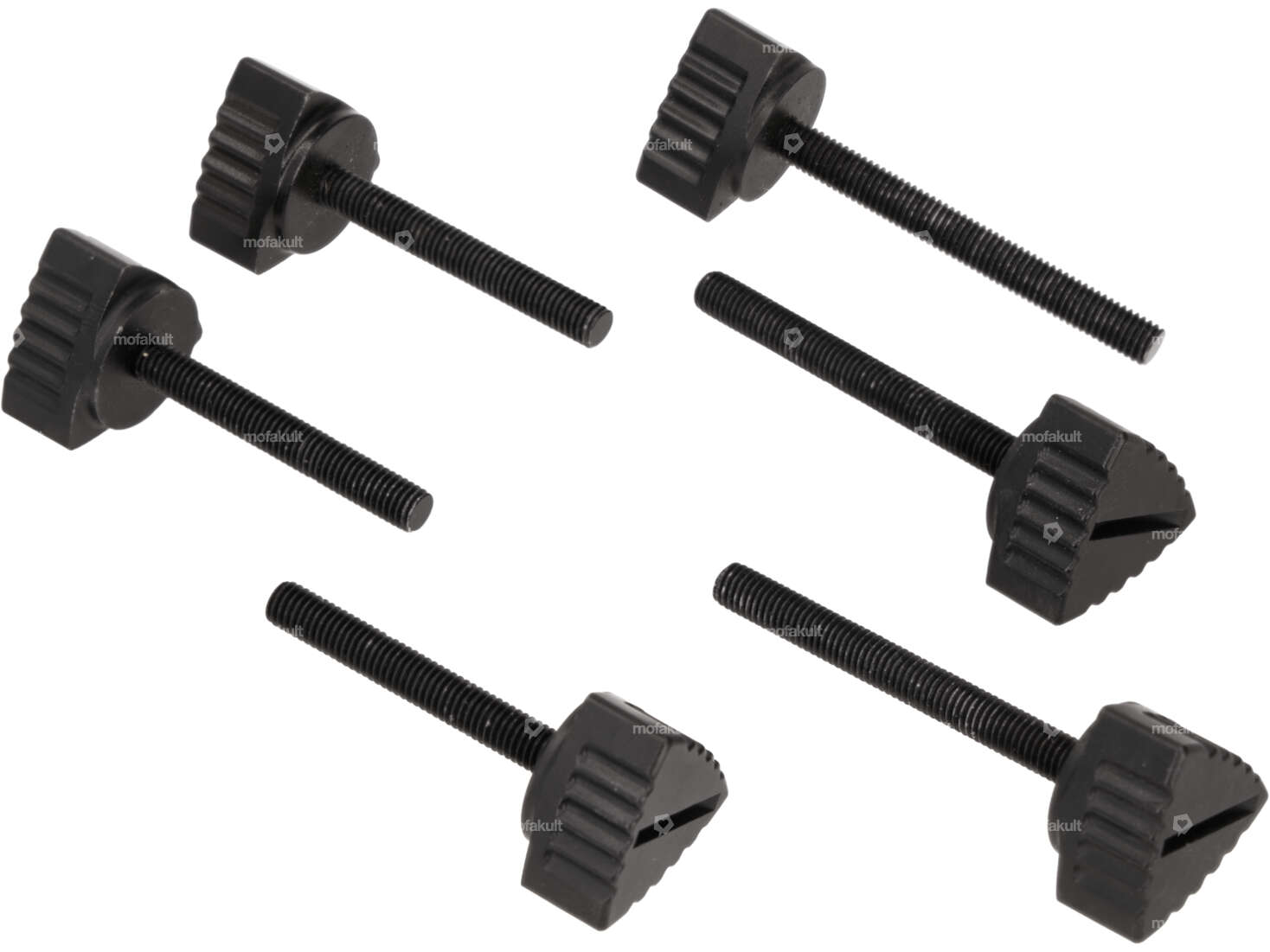 66HEROES Seitenschutzschraube-Set Alu schwarz | Puch Maxi S Carousel Image 1