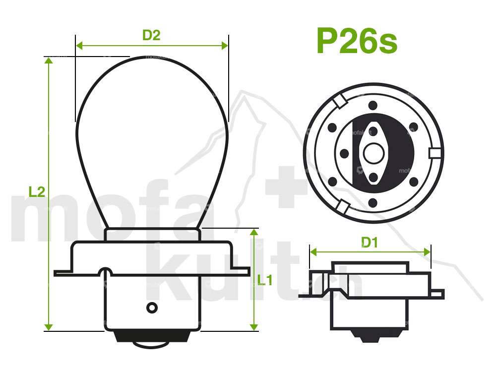 Headlight angular gray (3 switch positions) | Piaggio SI Carousel Image 3