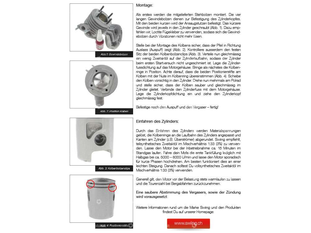 swiing® ingenious Tuningzylinder 40 mm | Sachs 503 Carousel Image 5