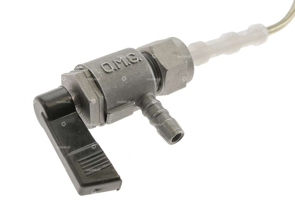 OMG Benzinhahn horizontal M12x1 (mit Überwurfmutter) unten abgehend | Piaggio Ciao Carousel Image 3