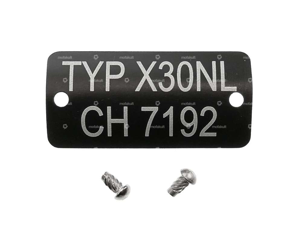 swiing® revival Typenschild TYP X30 NL CH7192 | Puch Carousel Image 1