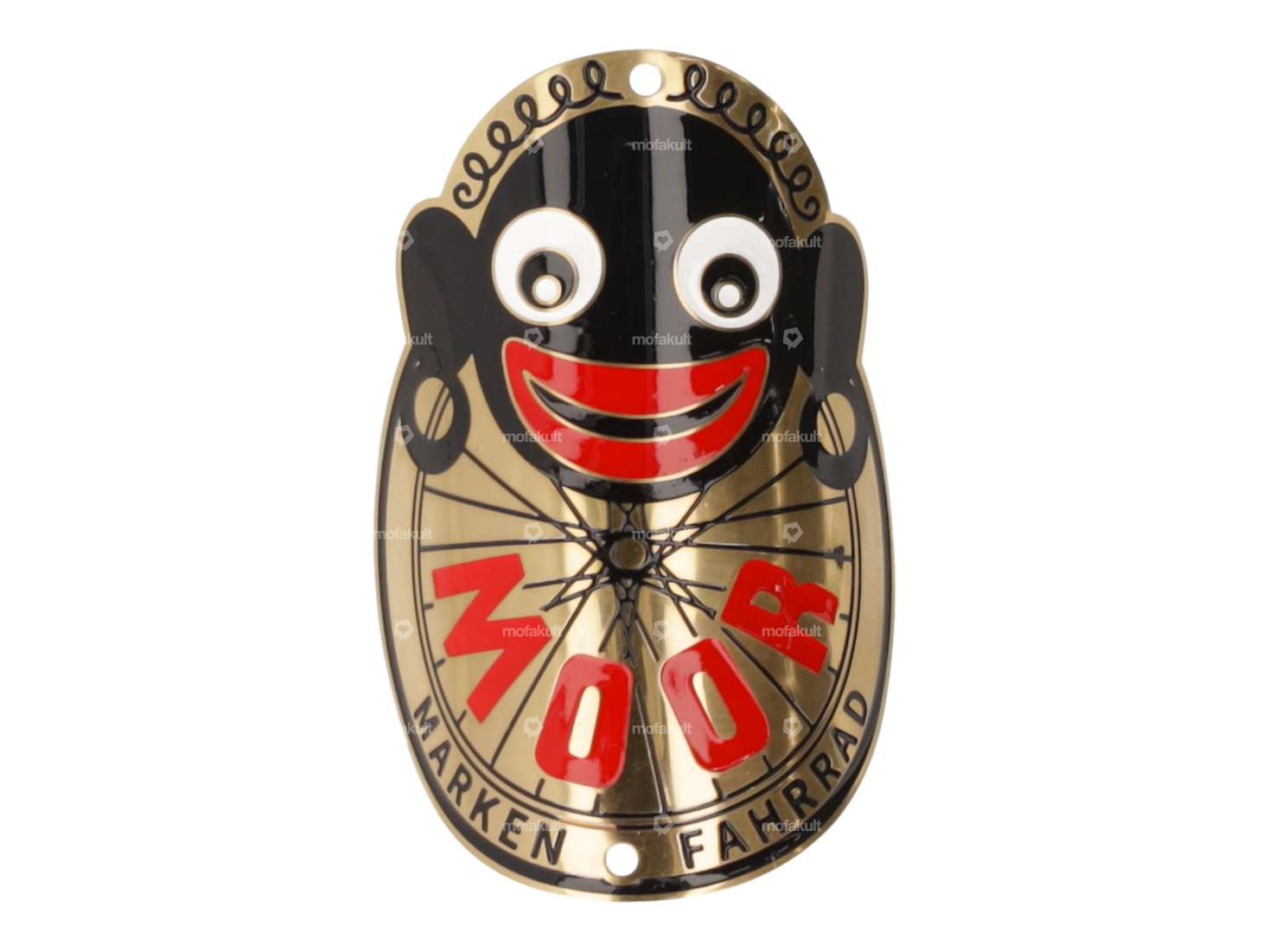 "Moor" brand plate on the head tube (curved) Carousel Image 1