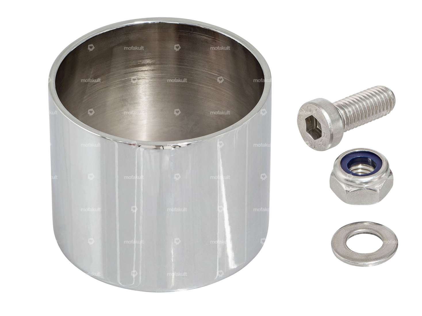 66HEROES Tachobecher Ø 60 mm Chrom Carousel Image 1