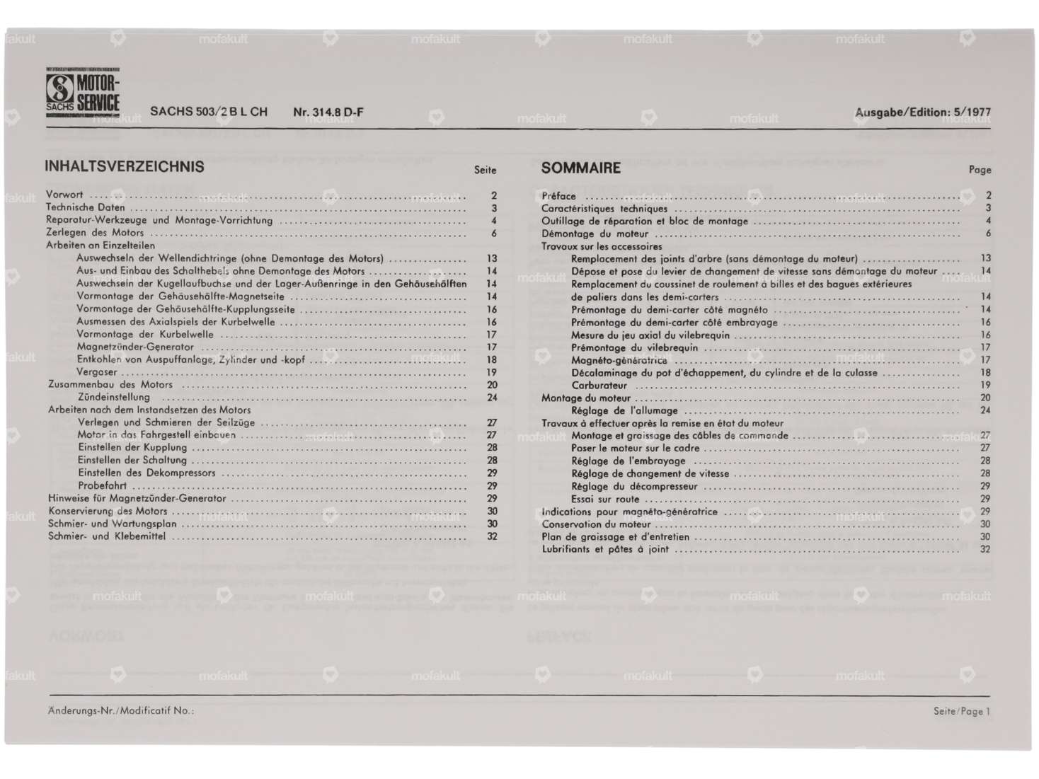 Repair instructions 314.8 D-F | Sachs 503/2 B L CH Carousel Image 2
