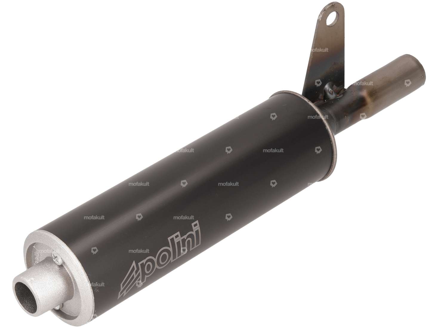 Polini silencer aluminum black | Piaggio Ciao Carousel Image 1