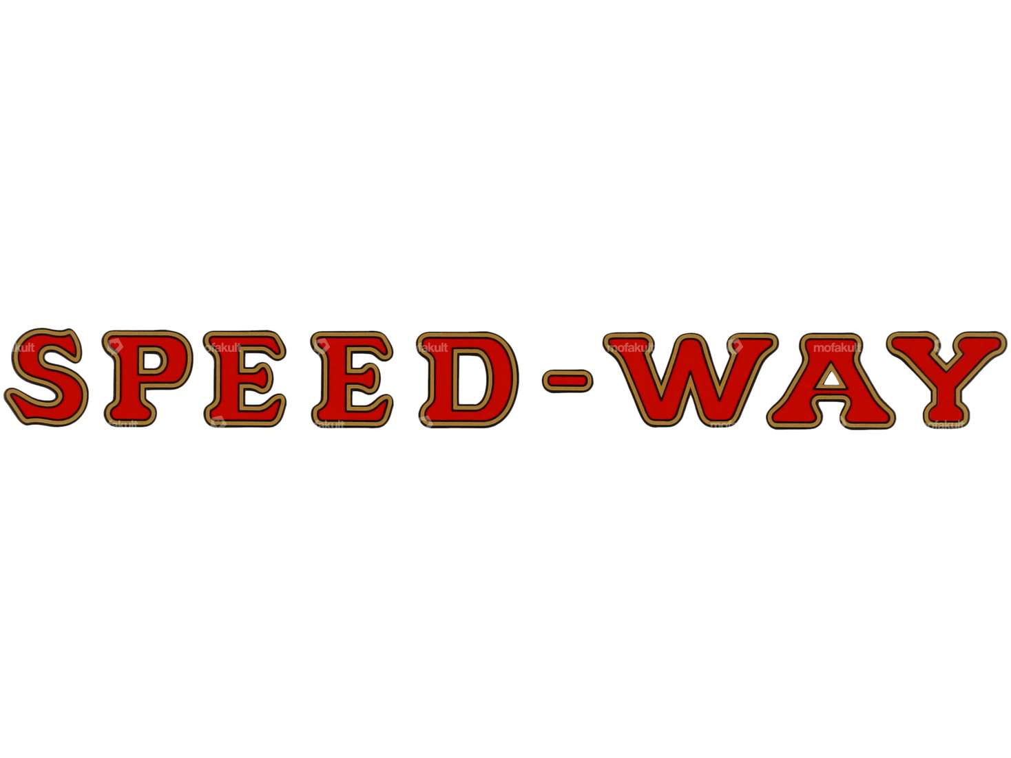 swiing® revival Aufkleber Tank «SPEED-WAY» 142 x 14 mm | Hercules Bonanza Carousel Image 1