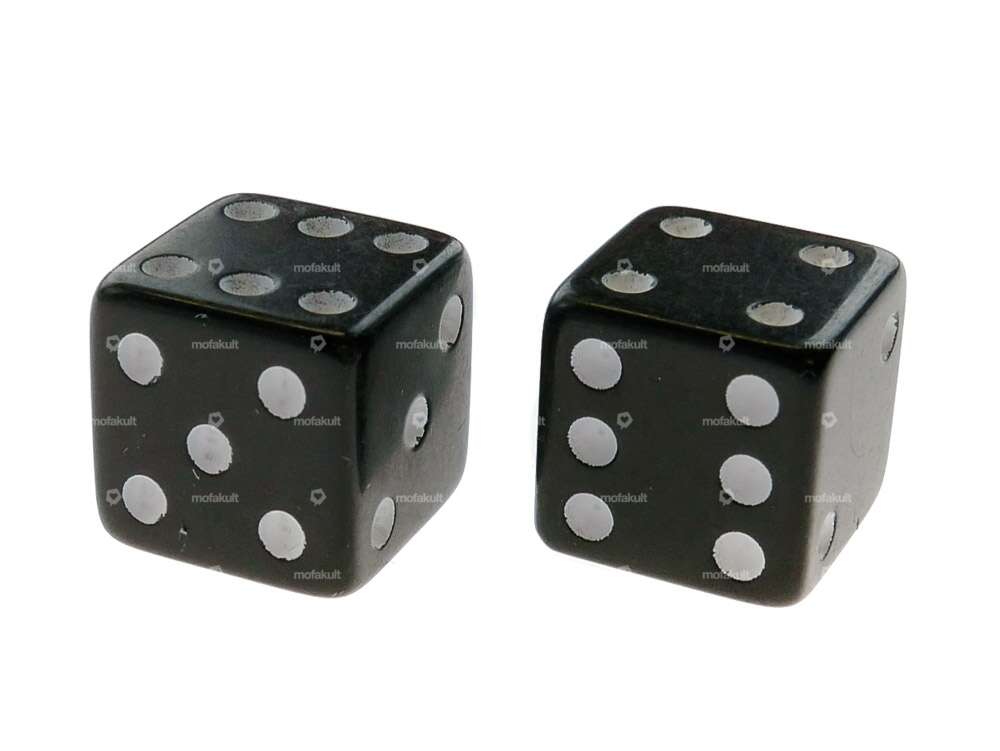 Valve caps cube black Carousel Image 1