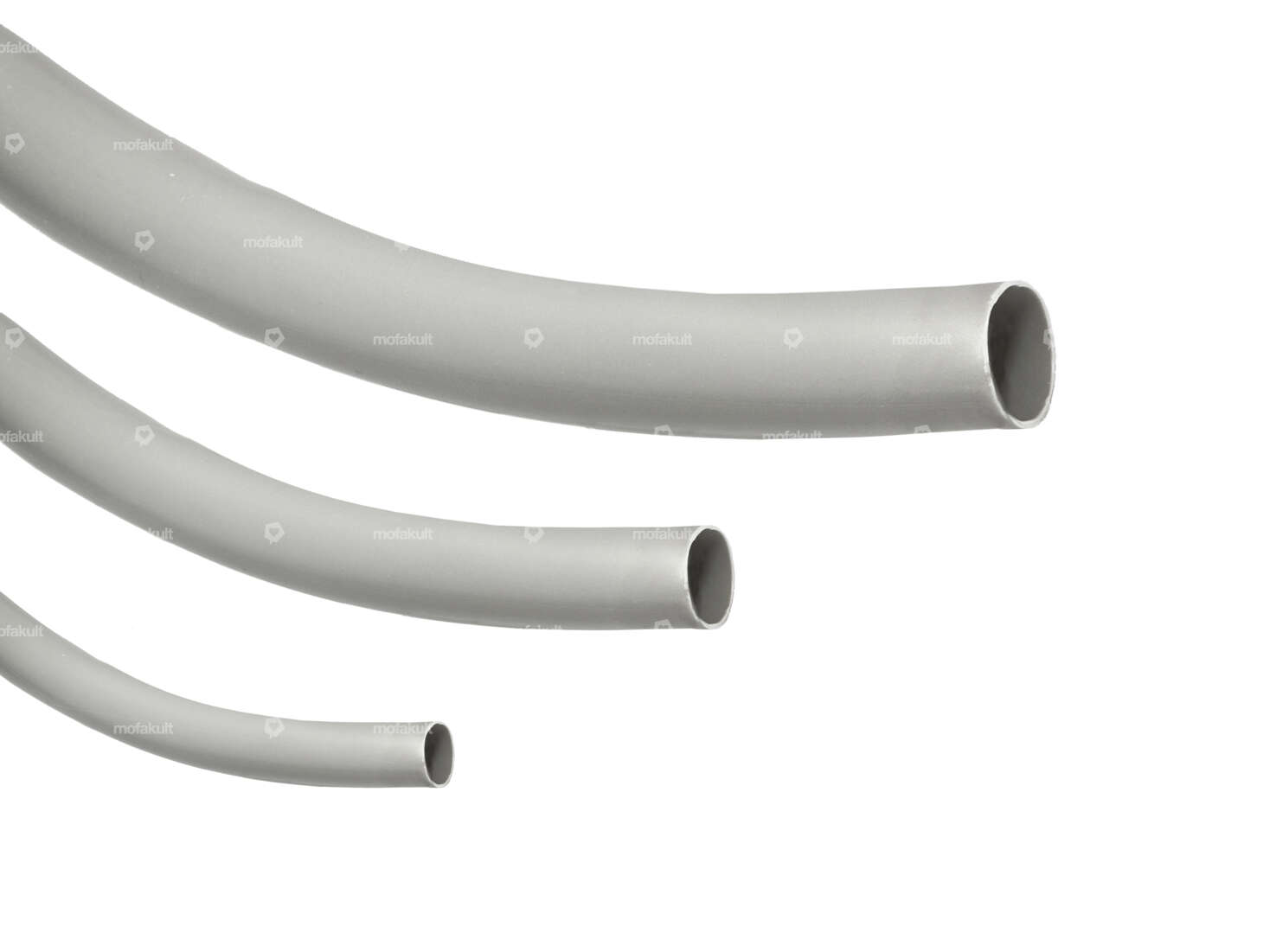 Schutzschlauch für Kabel Ø 3 / 5 / 10 / 15 mm (per Meter) grau Carousel Image 1