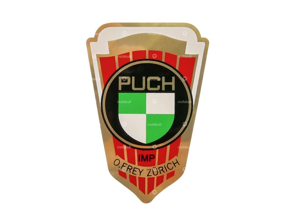 Aufkleber IMP O.Frey Zürich Wappen Puch Steuerrohr Carousel Image 1