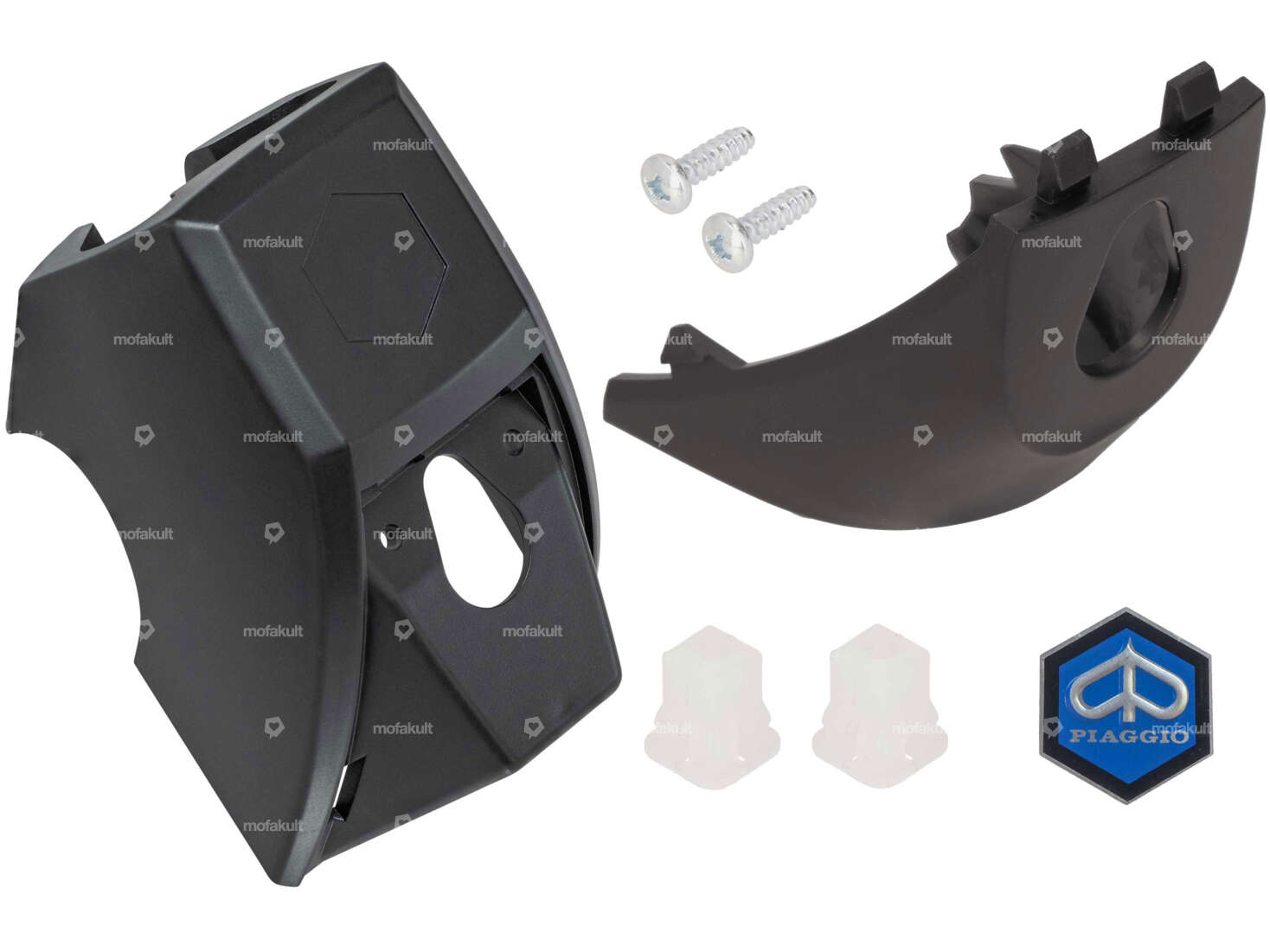 Schlossabdeckungs-Set schwarz | Piaggio Ciao PX Carousel Image 1