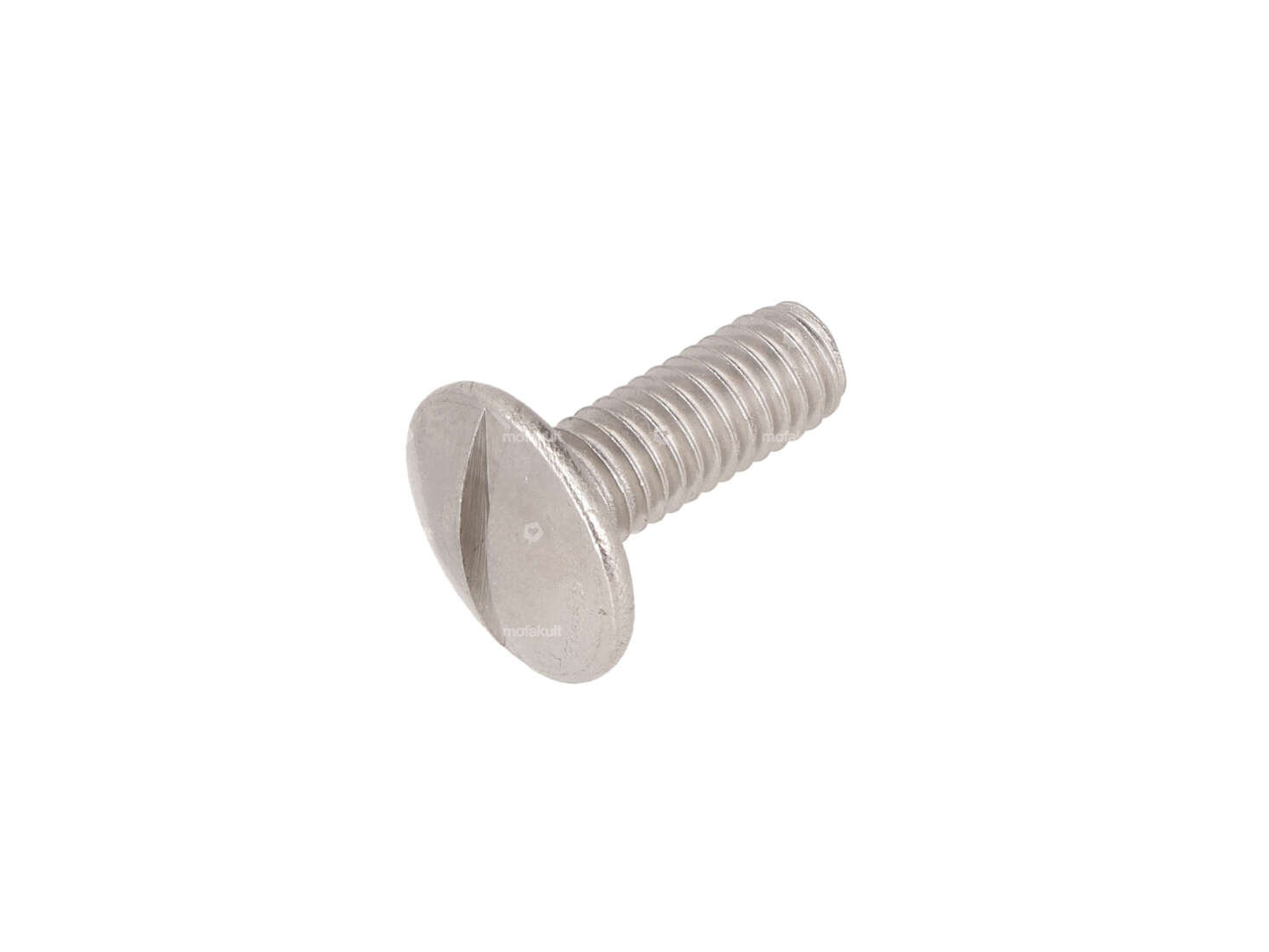 Screw M6x16 pan-head flat slotted stainless steel Carousel Image 1