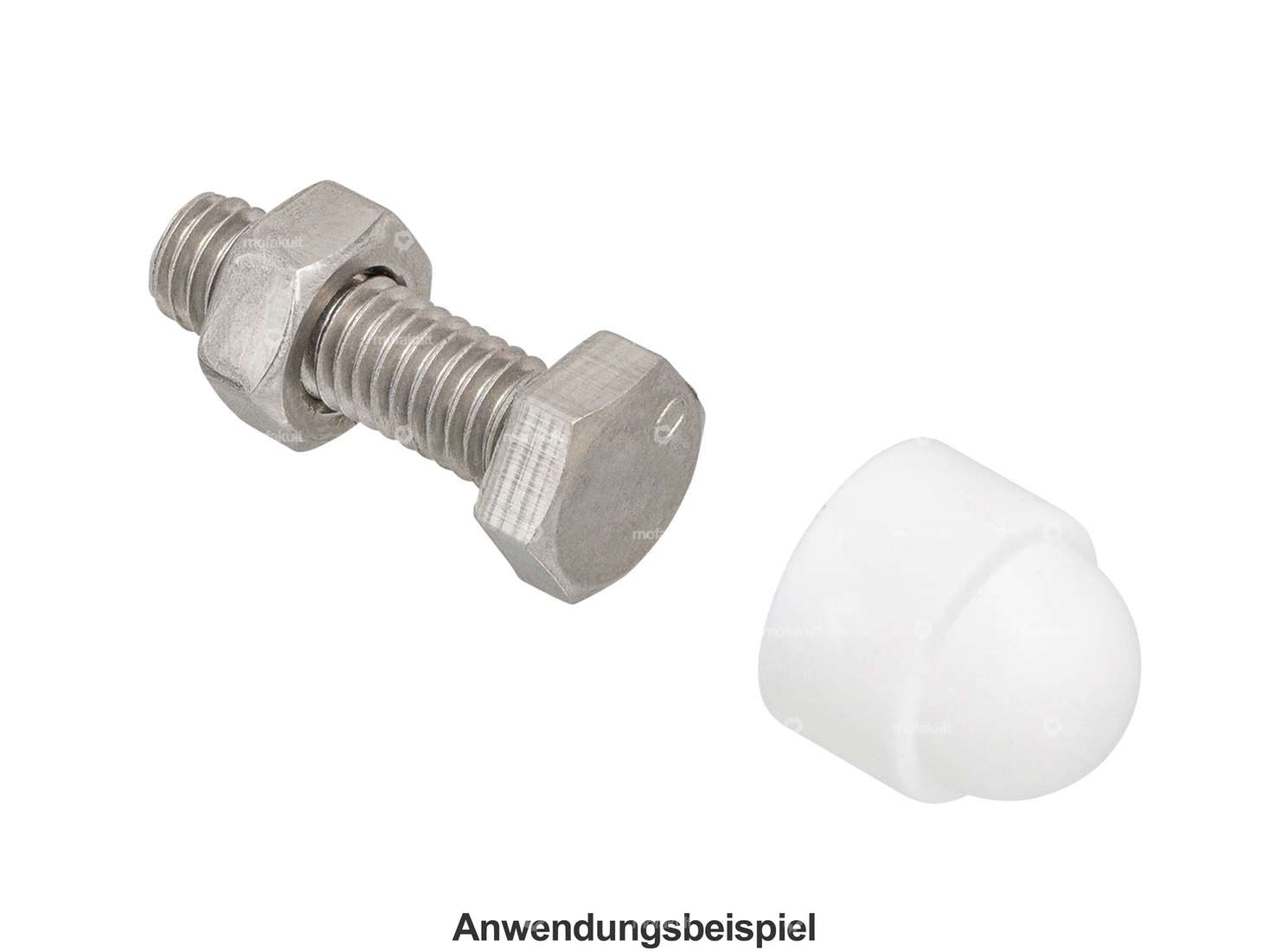 Abdeckkappe Aussensechskant M8 weiss Carousel Image 3