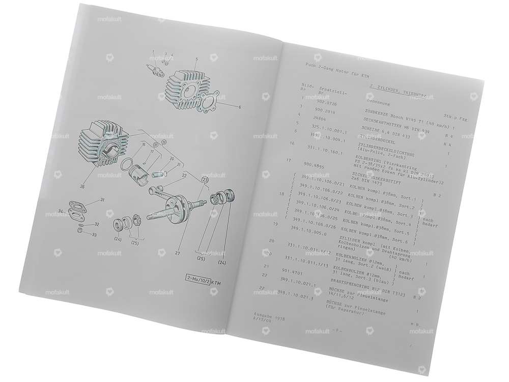 Ersatzteilkatalog | Puch 2-Gang Z50 Motor (KTM) Carousel Image 2