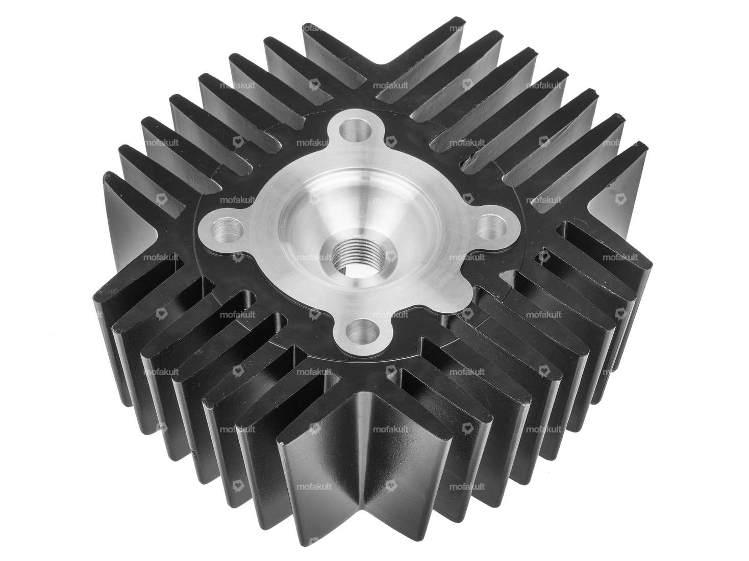 GPO 45 mm Zylinderkopf Tuning schwarz | Puch Maxi S, N, X30 NS, NL, N-2AH Carousel Image 2