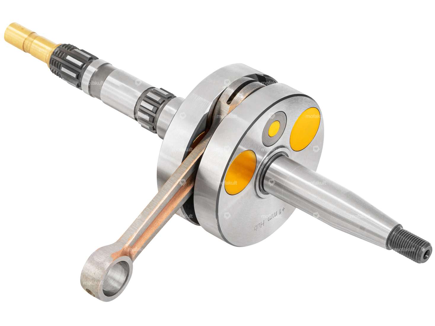 swiing® ingenious Kurbelwelle «High End» (+1 mm Hub) 9.5 mm Zapfen | Puch ZA50 Carousel Image 2