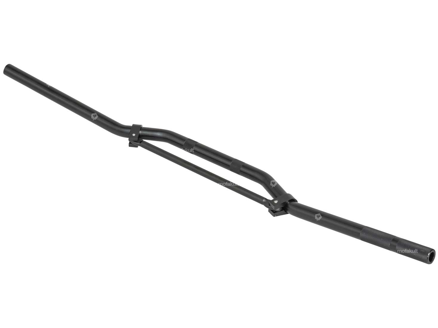 Rennlenker Alu Gabelplatte 7 cm breit schwarz Carousel Image 2