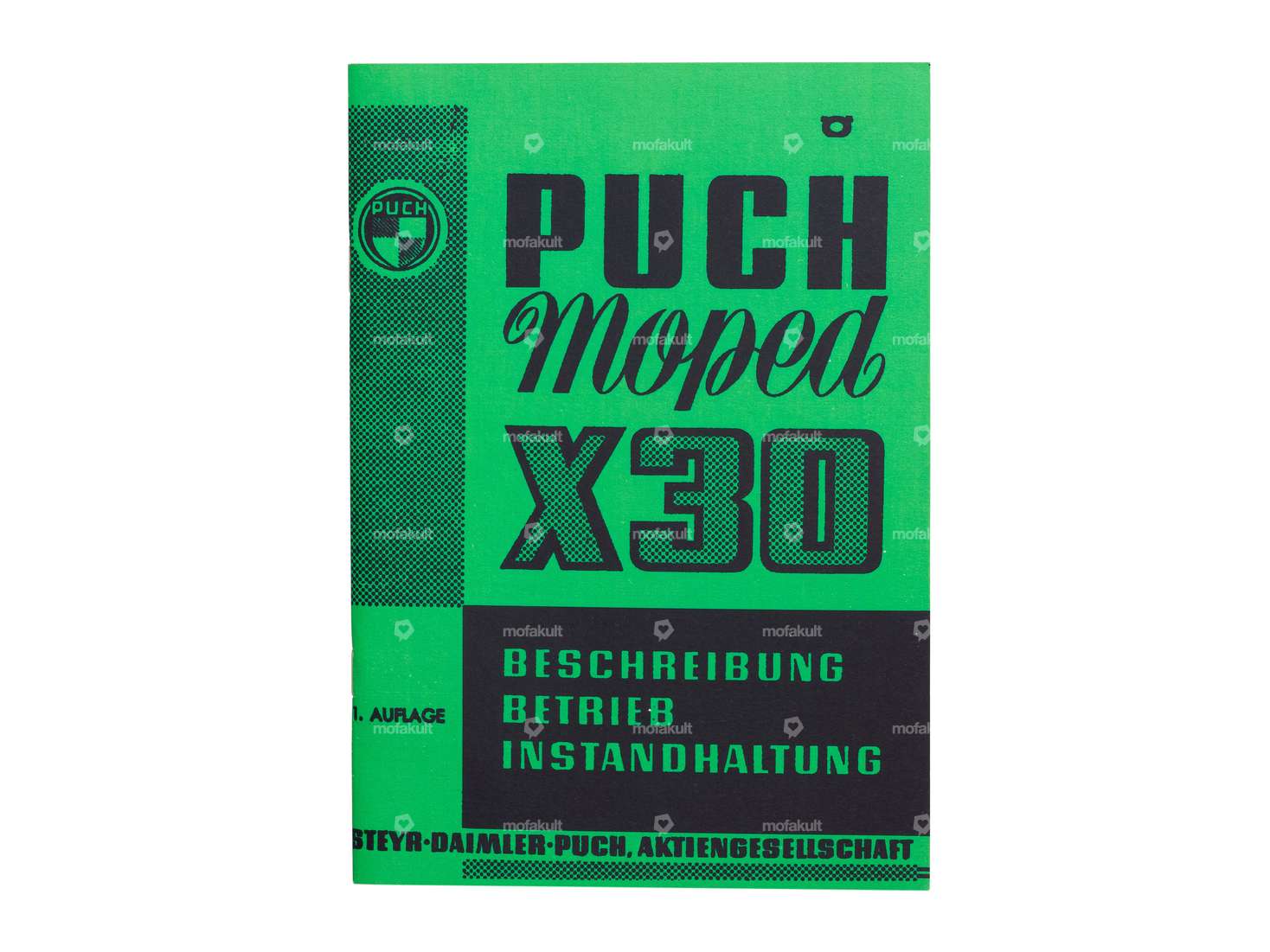 Operating instructions | Puch X30 Velux 1st edition (original Velux) Carousel Image 1