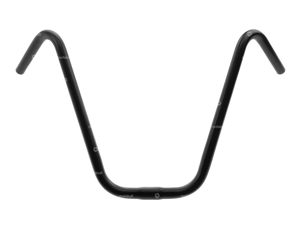 Lenker Vorbau 38 cm Apehanger (Pololenker) schwarz Carousel Image 1