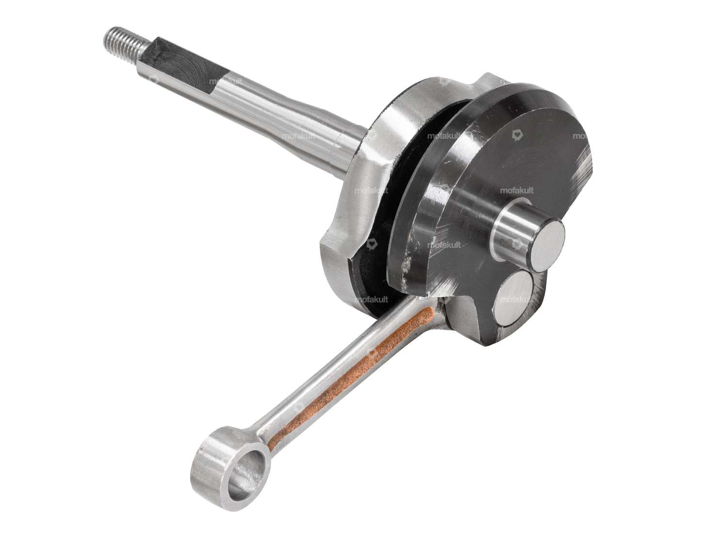 Mazzucchelli Kurbelwelle «Racing» 10 mm KoBo | Piaggio Ciao, SI, Bravo, Boxer Carousel Image 2