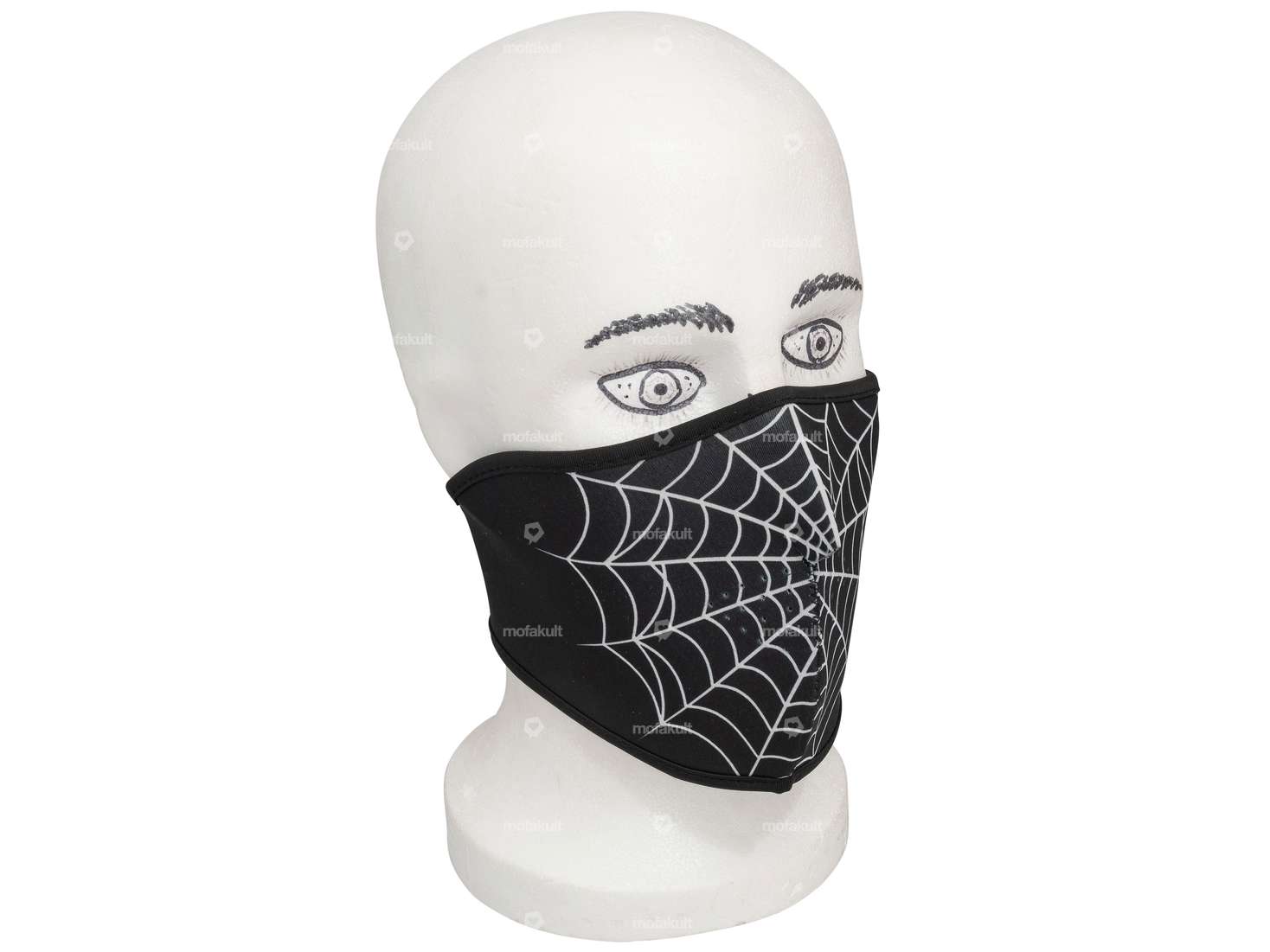 Gesichtsmaske «Spider Web» schwarz Carousel Image 1
