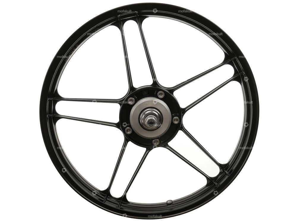 Front wheel set cast iron black | Puch Maxi, Supermaxi, X30 NG-2AH Carousel Image 3