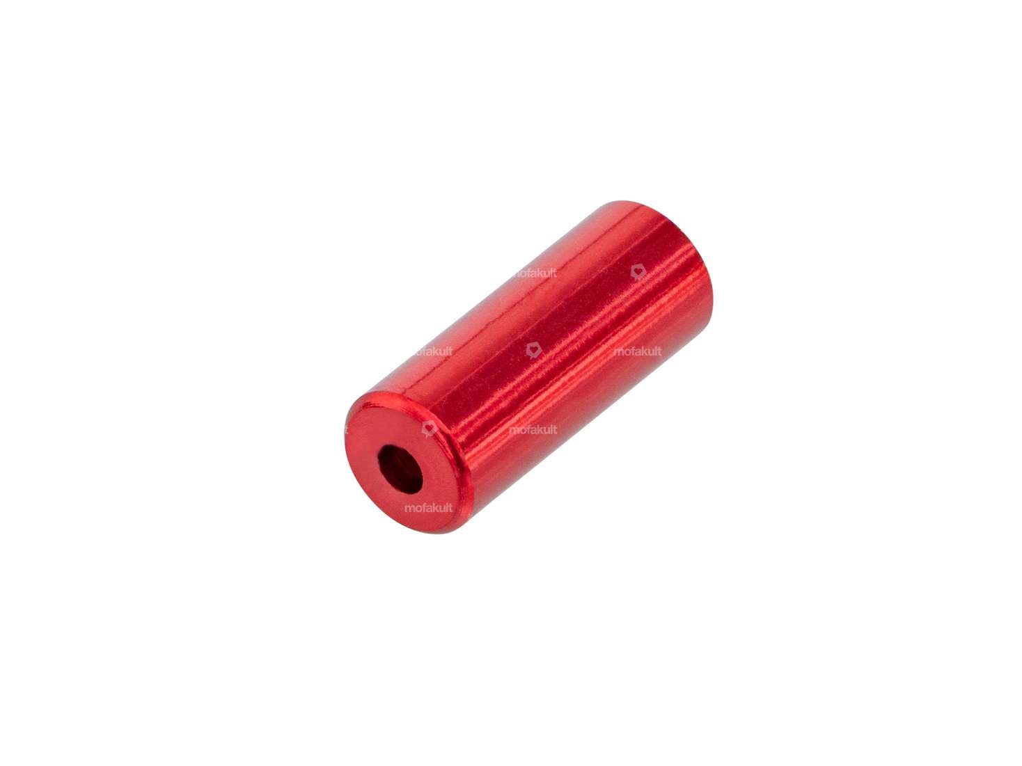 Cable end sleeve 5 mm aluminium red anodized Carousel Image 1