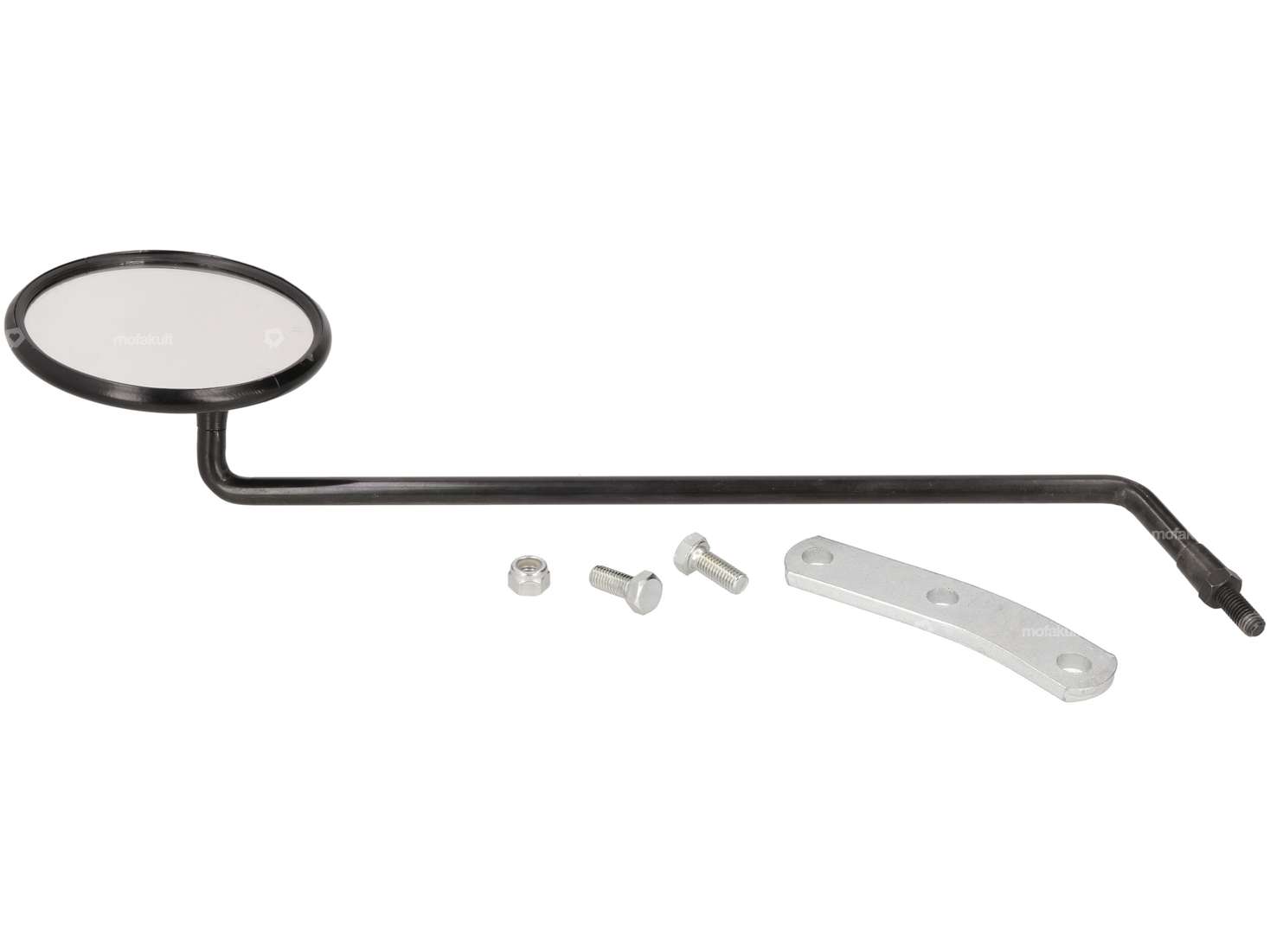 Cuppini Spiegel rund Ø 100 mm links schwarz NOS | Vespa & Lambretta Carousel Image 2