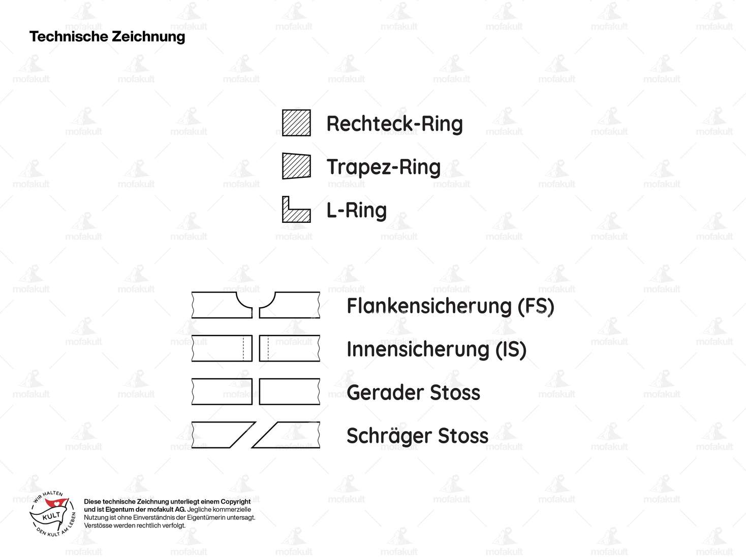 swiing® ingenious Kolbenring 45x1.5 mm (IS) hartverchromt | Puch Carousel Image 5