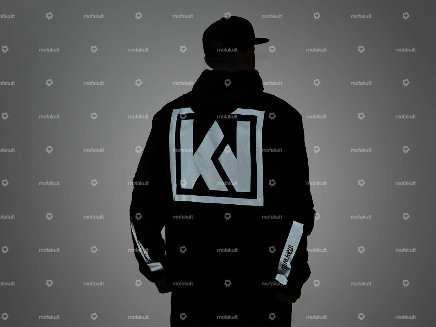 KULTWEAR Windbreaker «Ride» schwarz / grau Carousel Image 4