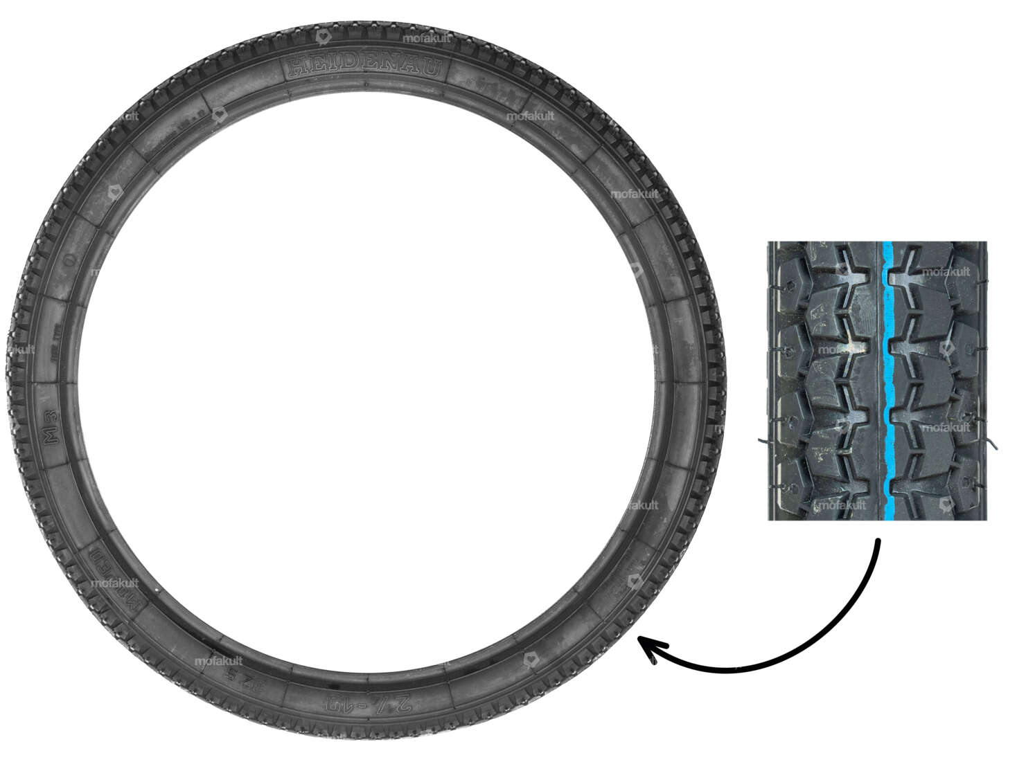 Heidenau 2.25 x 19" M3 Carousel Image 1