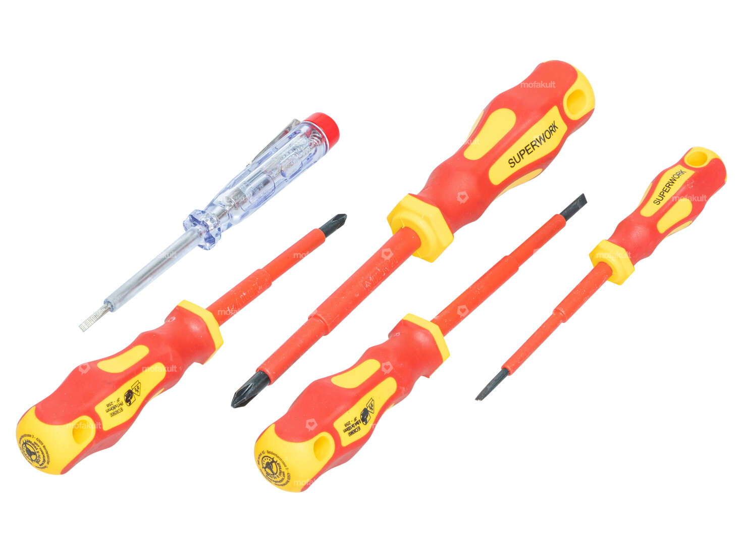BGS VDE electrician's screwdriver set 5 pcs. Carousel Image 1