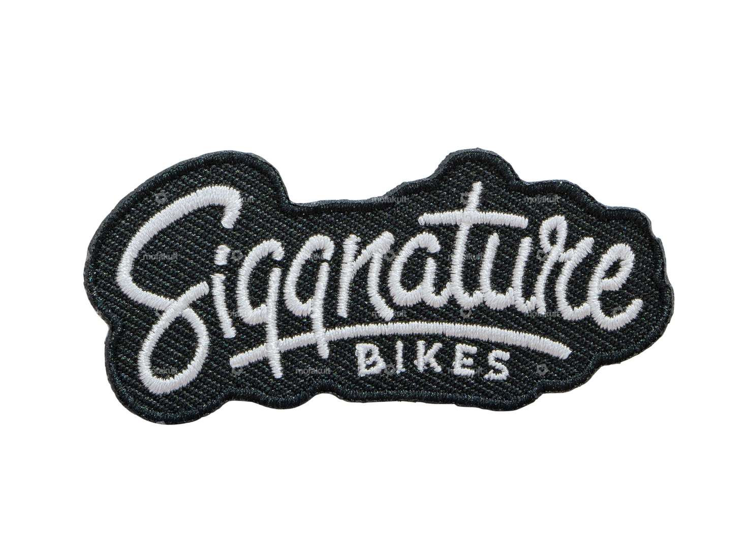 Siggnature Aufnäher «Siggnature Bikes» 70 x 33 mm schwarz Carousel Image 1