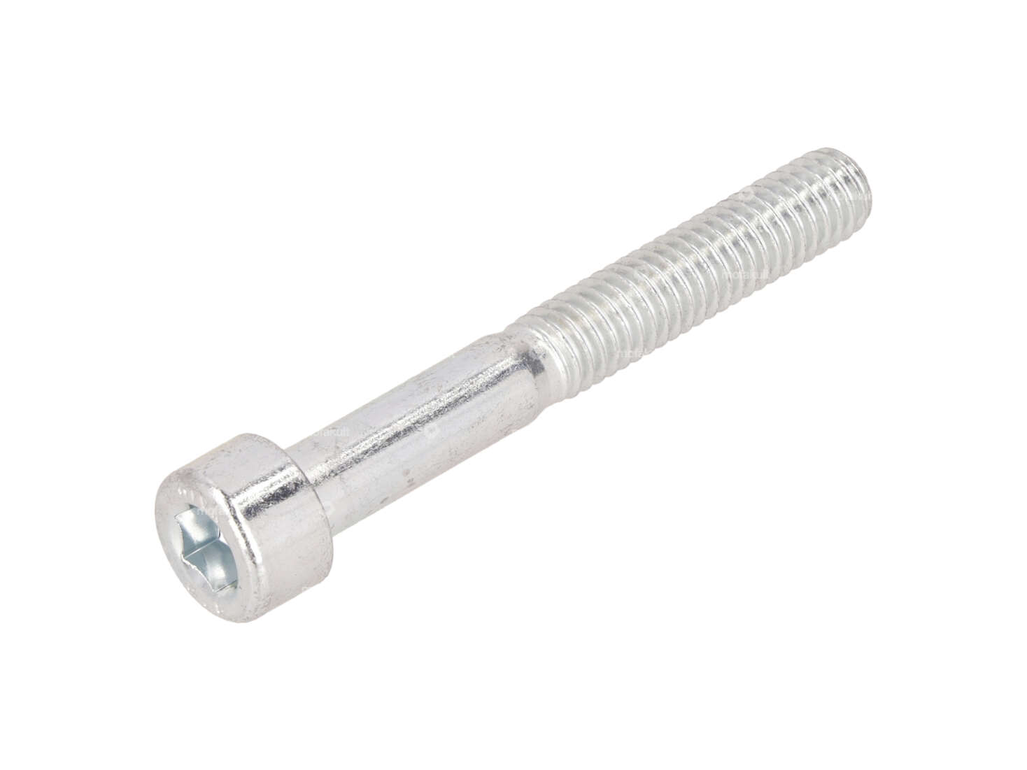 Screw M6x45 cylinder head shank hexagon socket, galvanized Carousel Image 1