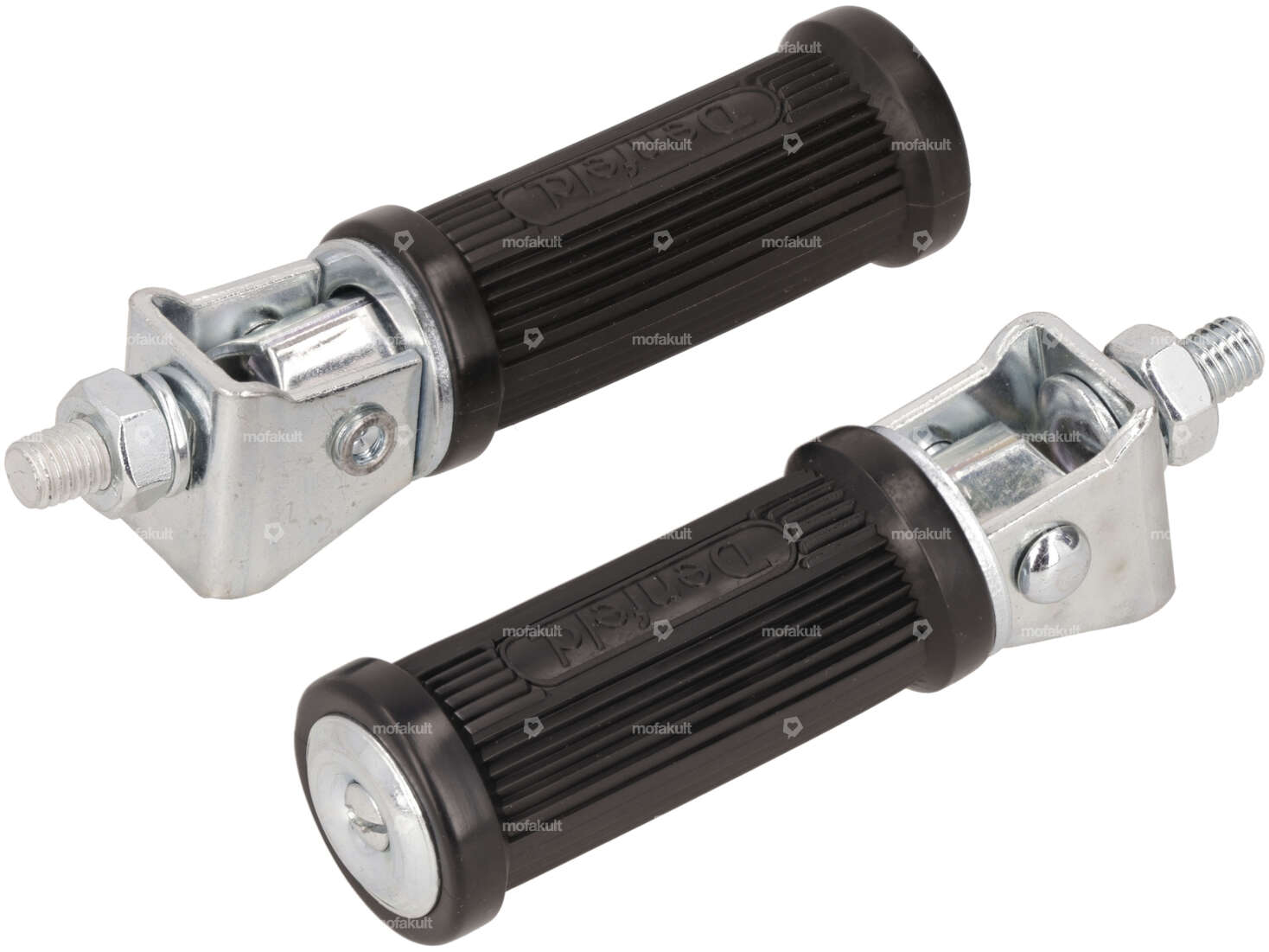 Denfeld Fussrasten rund klappbar geschraubt M10 NOS Carousel Image 1