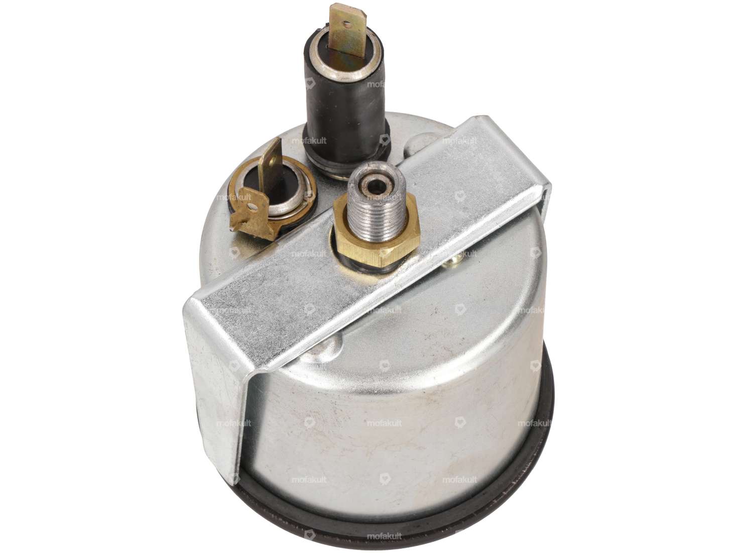 Tacho 100 km/h Ø 60 mm beleuchtet schwarz Carousel Image 3