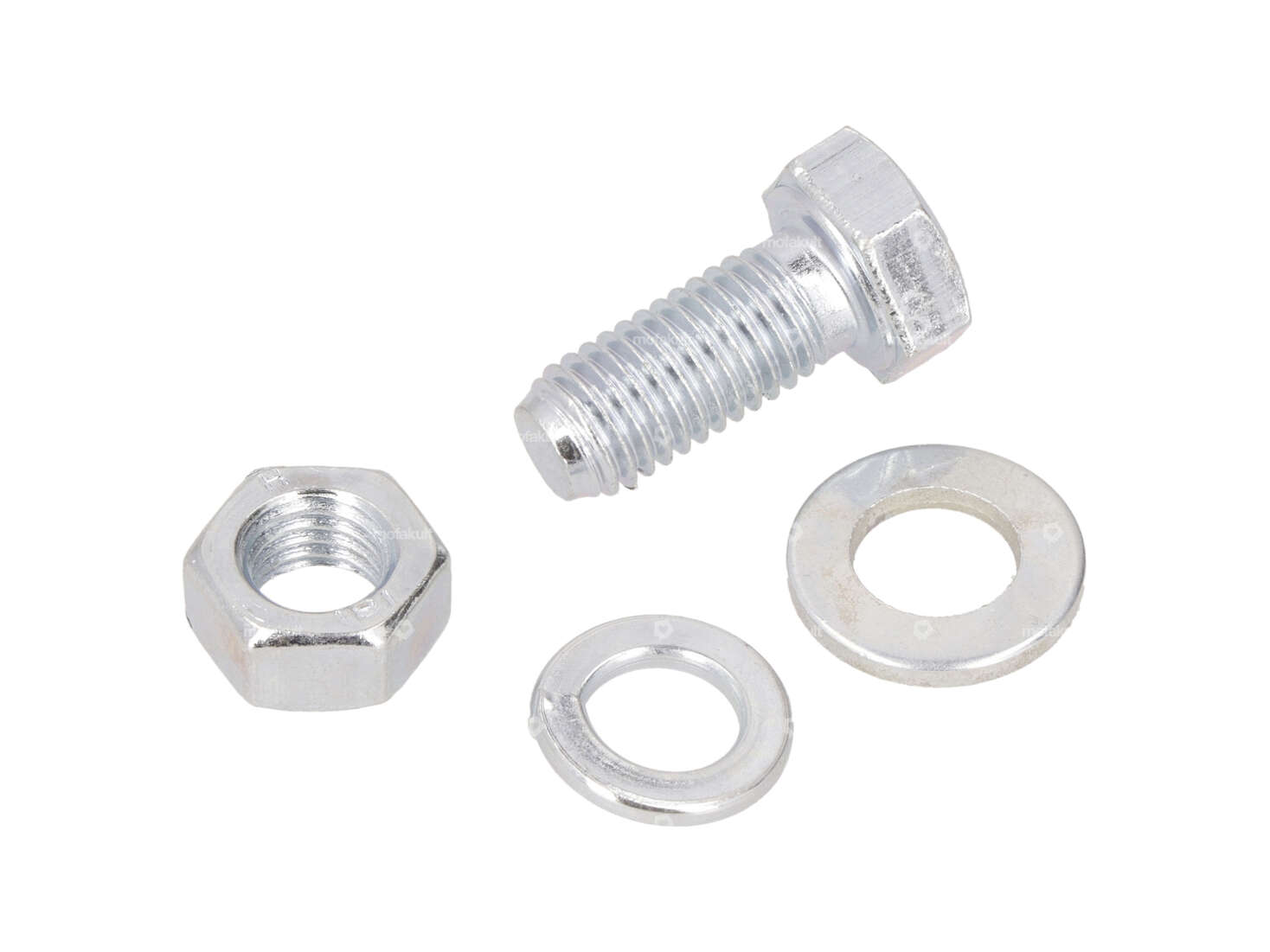 swiing® revival screw set exhaust fastening galvanized | Puch Maxi S, N, X30 NS, NL Carousel Image 1