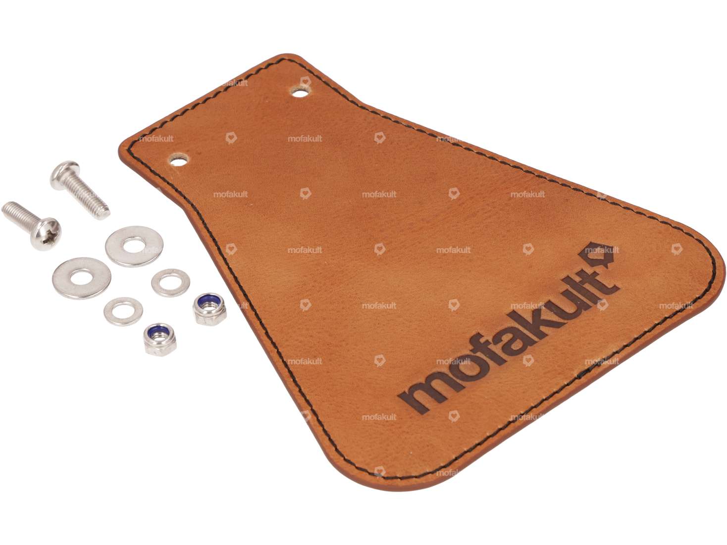 66HEROES Spritzschutzlappen «mofakult» schmal Leder Carousel Image 2