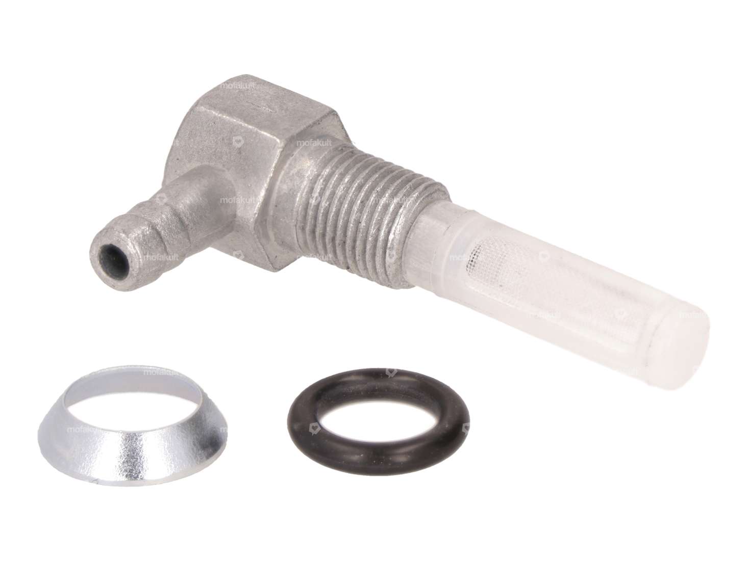 OMG Benzinauslass senkrecht M10x1 (zum einschrauben) 90° abgehend Carousel Image 2