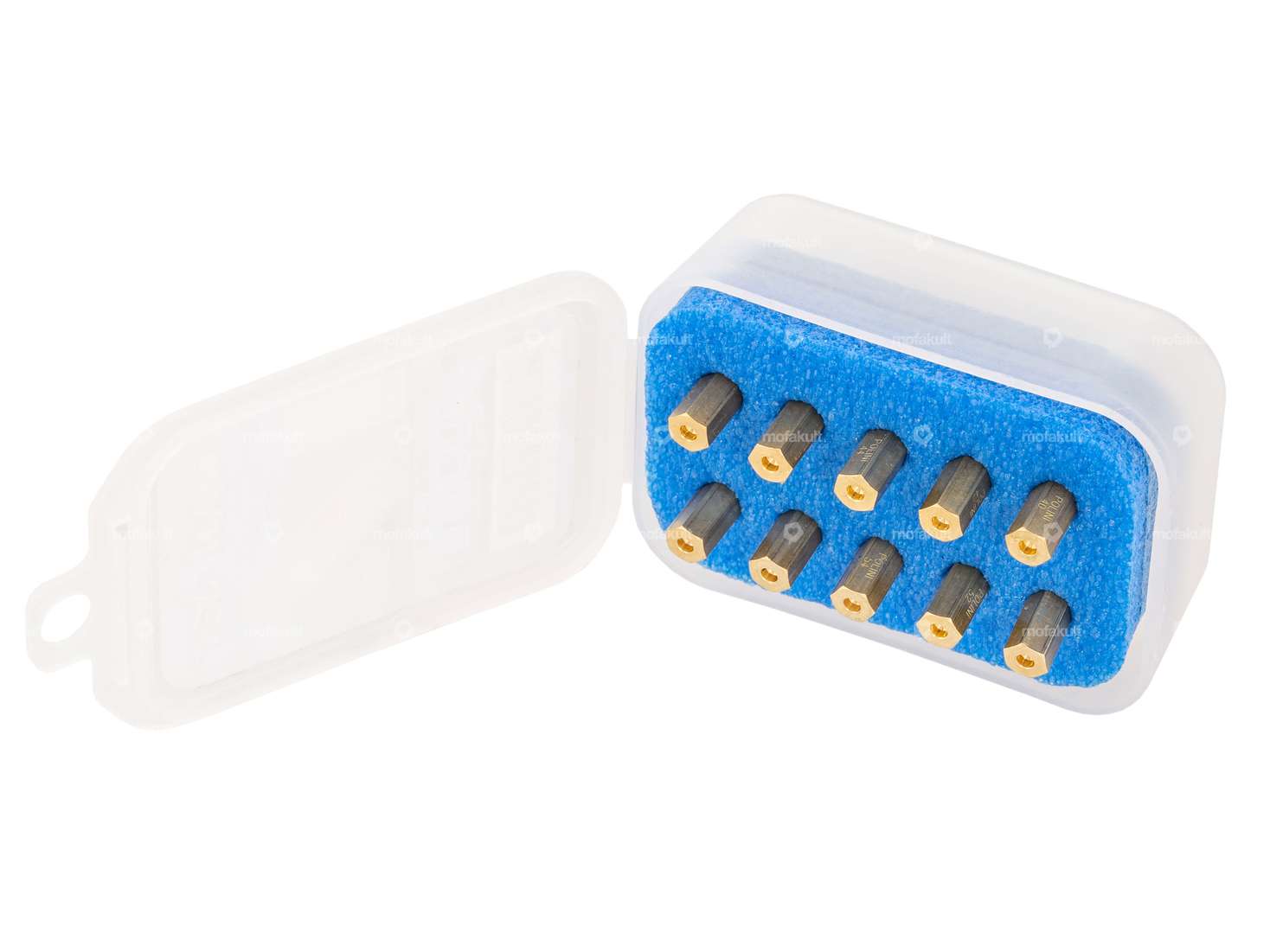 Polini Düsen-Set (100 - 118) Hauptdüsen lange Ausf. CP, Keihin, Koso, PWK Carousel Image 1