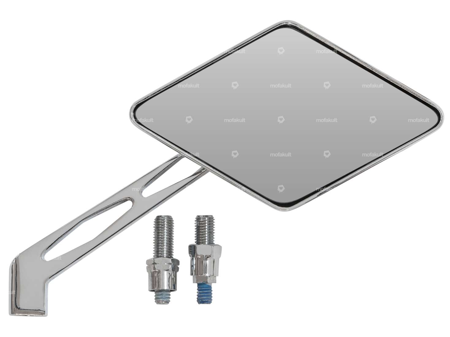 Spiegel «Raute» rechts Chrom Carousel Image 1